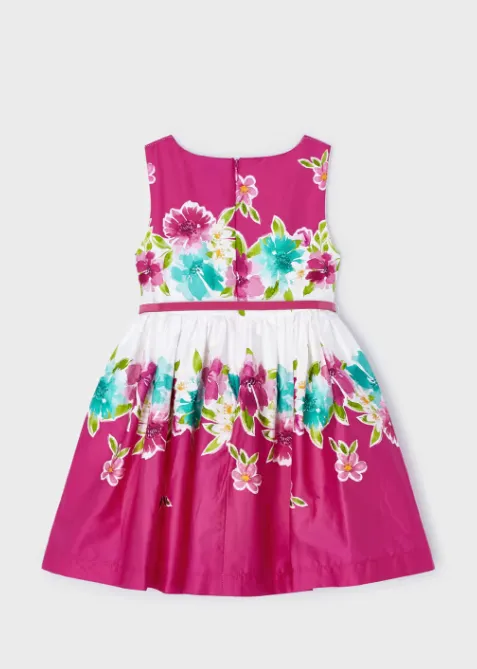 MAYORAL<BR>
Poplin Belted Dress<BR>
Pink<BR>