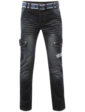 Men's Dissident Fenway Straight Leg Jeans and Belt