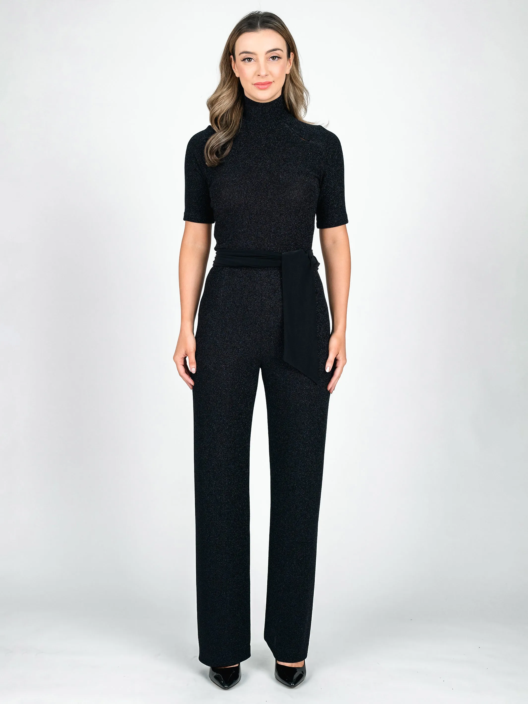 MIDNIGHT Soft Leg Lurex Pant