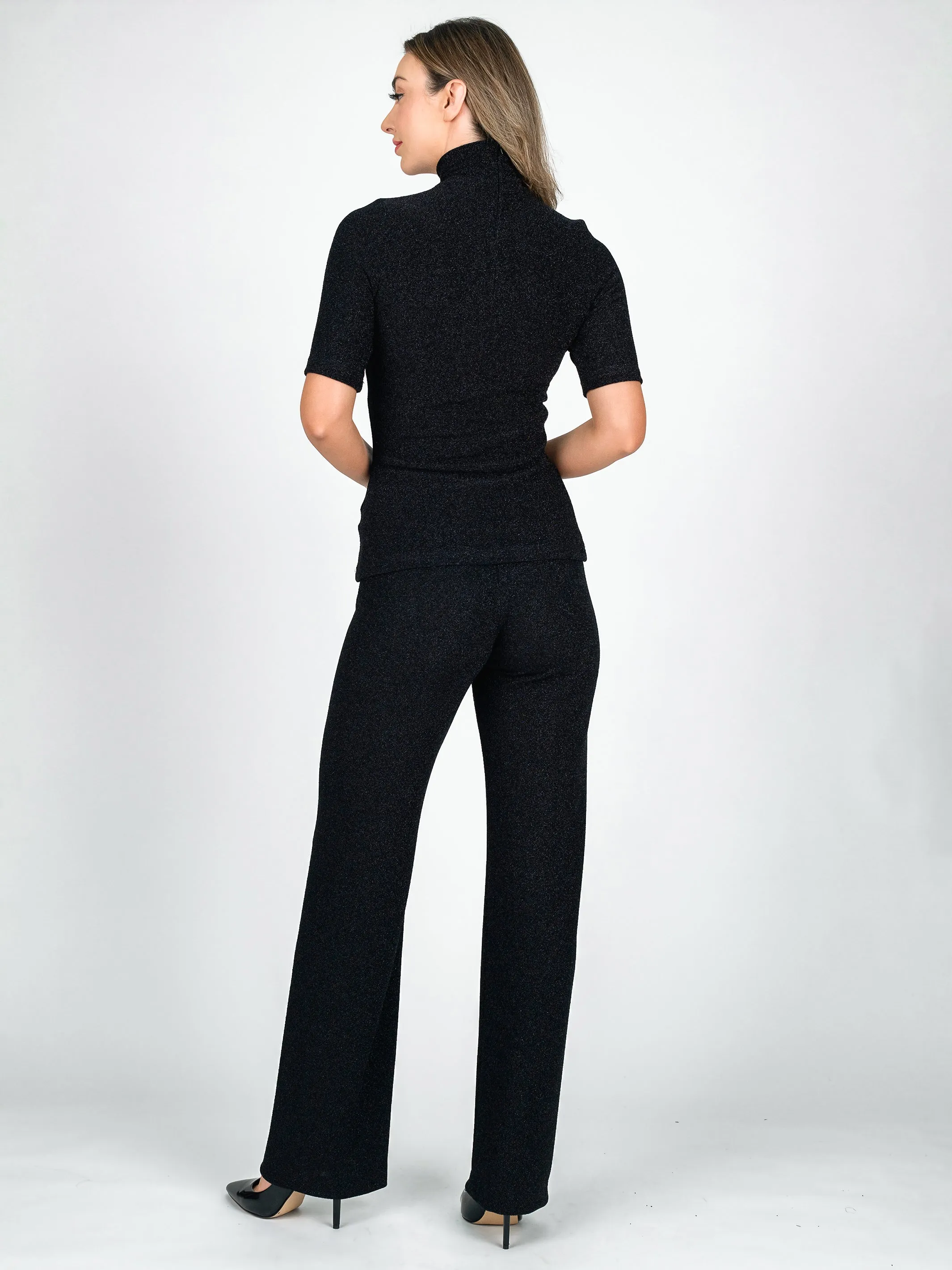 MIDNIGHT Soft Leg Lurex Pant