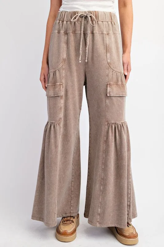Mineral Wash Terry Pants