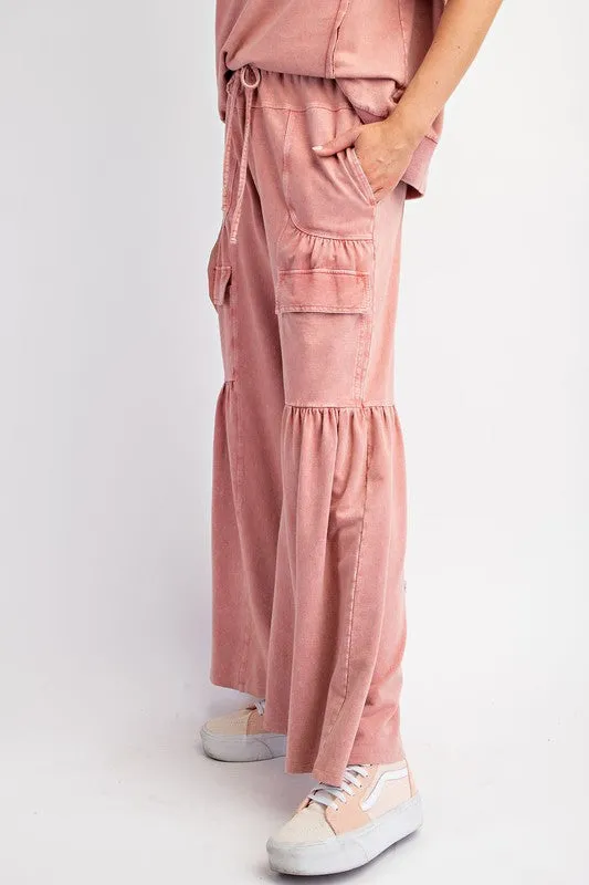 Mineral Wash Terry Pants