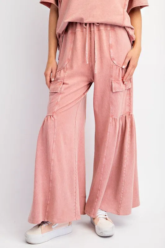 Mineral Wash Terry Pants