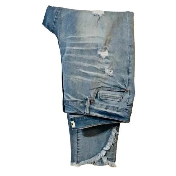 NEW Mid Rise Distressed Denim Jeans Size 18