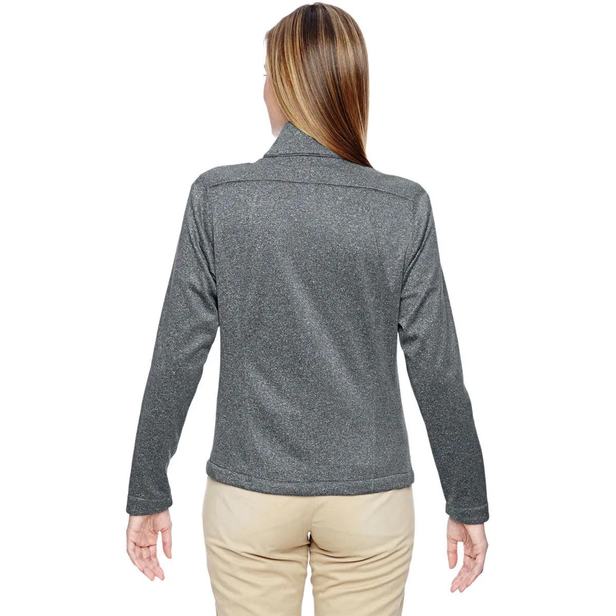 North End Women's Black Victory Hybrid Performance Fleece Jacket