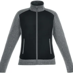 North End Women's Black Victory Hybrid Performance Fleece Jacket