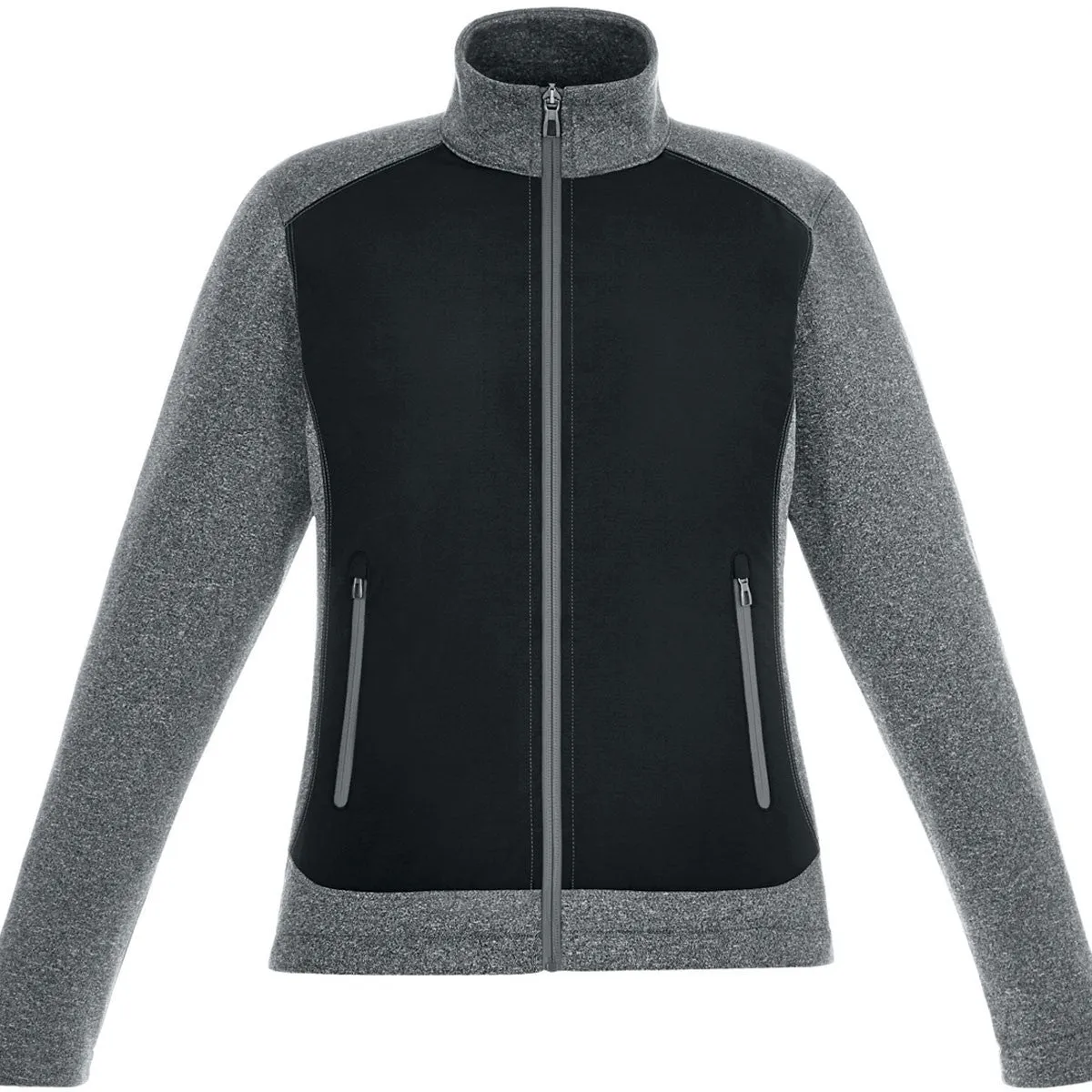 North End Women's Black Victory Hybrid Performance Fleece Jacket