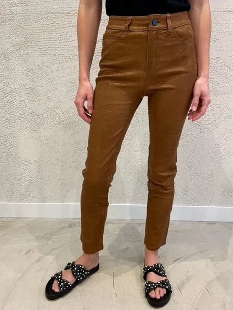 Paige Cindy Leather Dark Argan