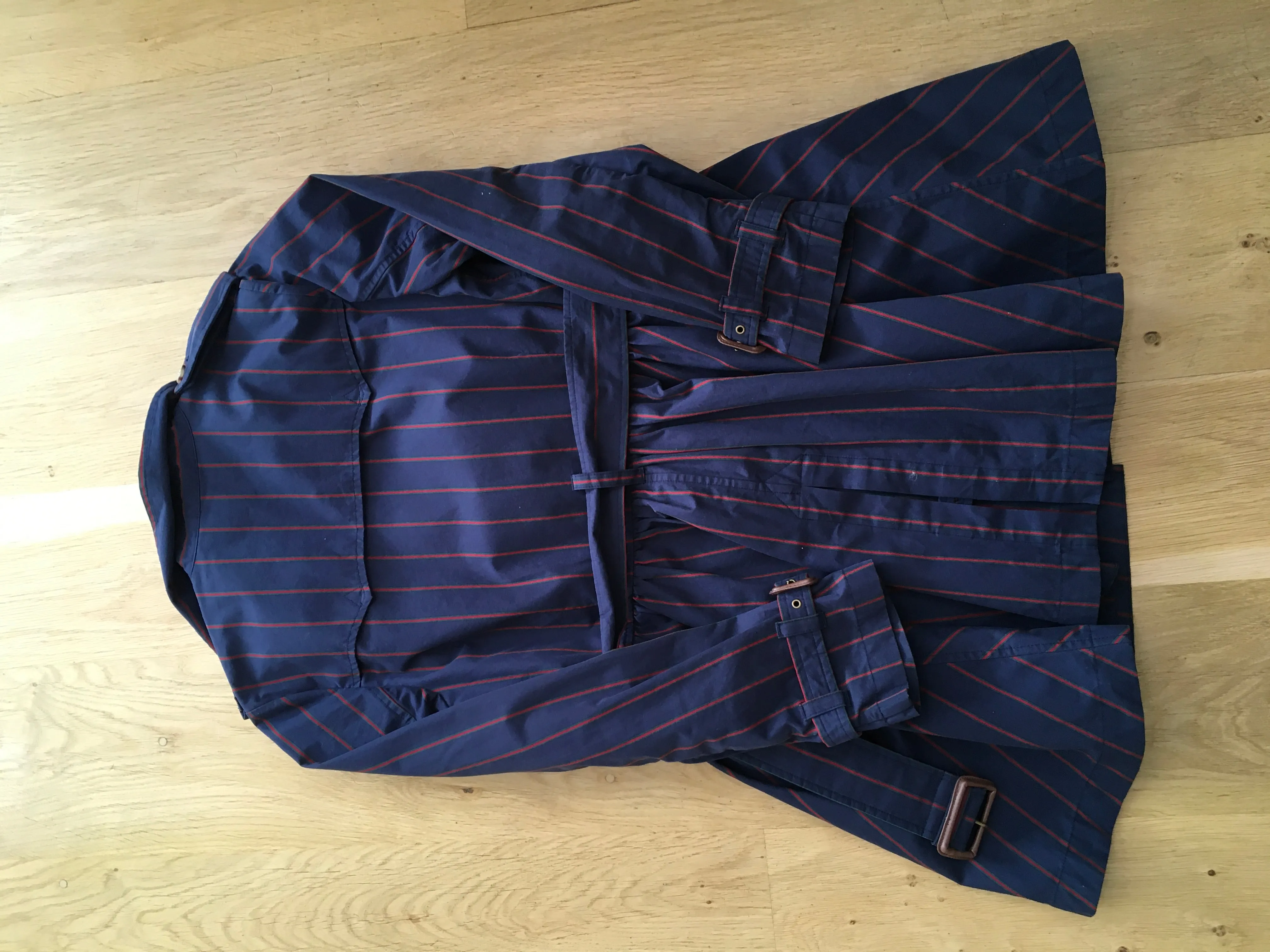Ralph Lauren Polo Ralph Lauren Striped Trench Navy Girl Coats & Jackets 16years Children