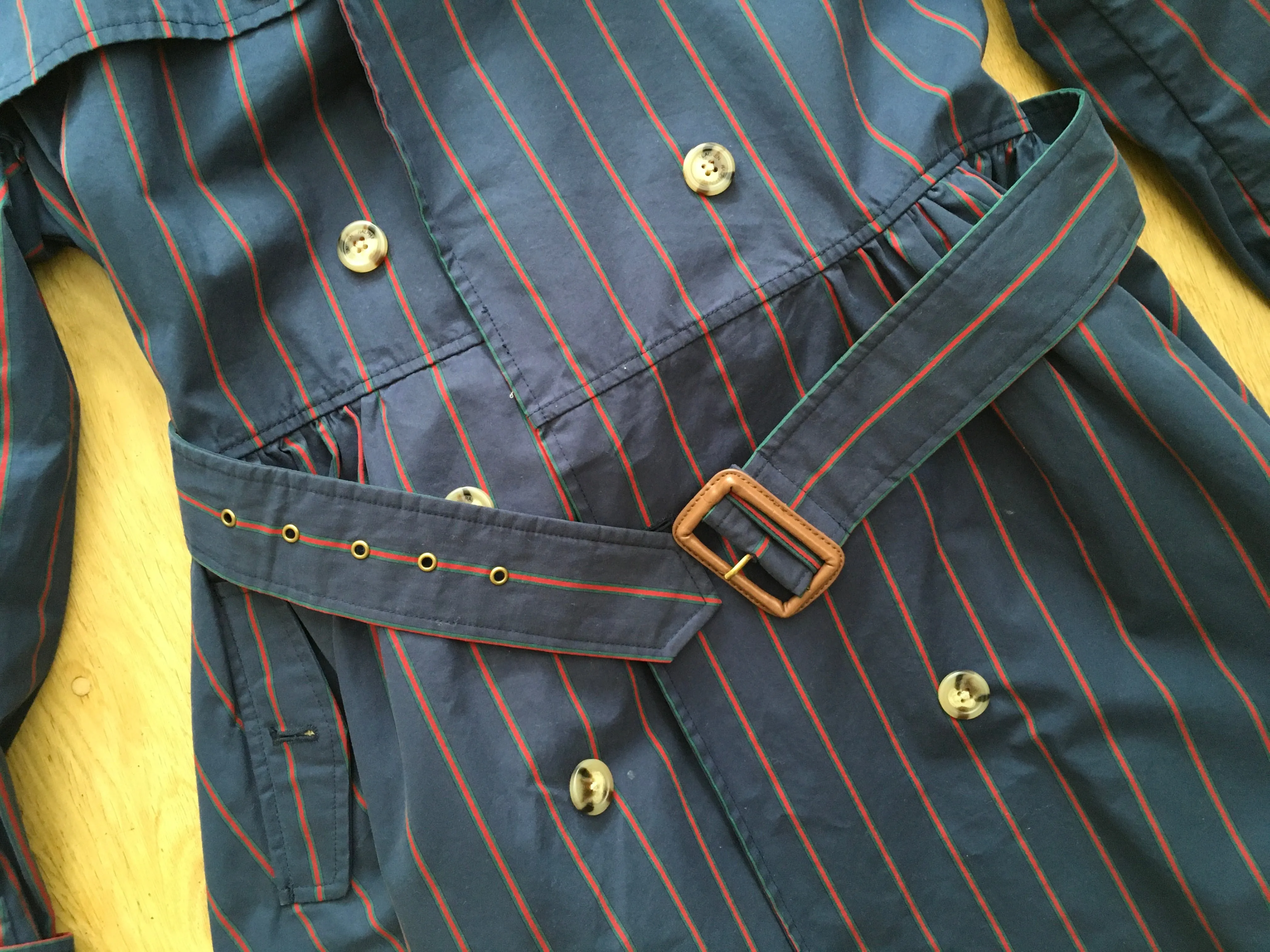 Ralph Lauren Polo Ralph Lauren Striped Trench Navy Girl Coats & Jackets 16years Children