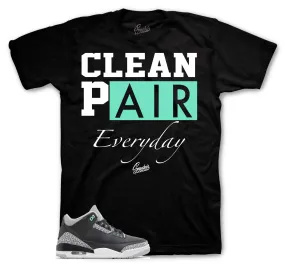 Retro 3 Green Glow Clean Pair Shirt