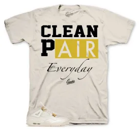 Retro 4 Metallic Gold Clean Pair Shirt