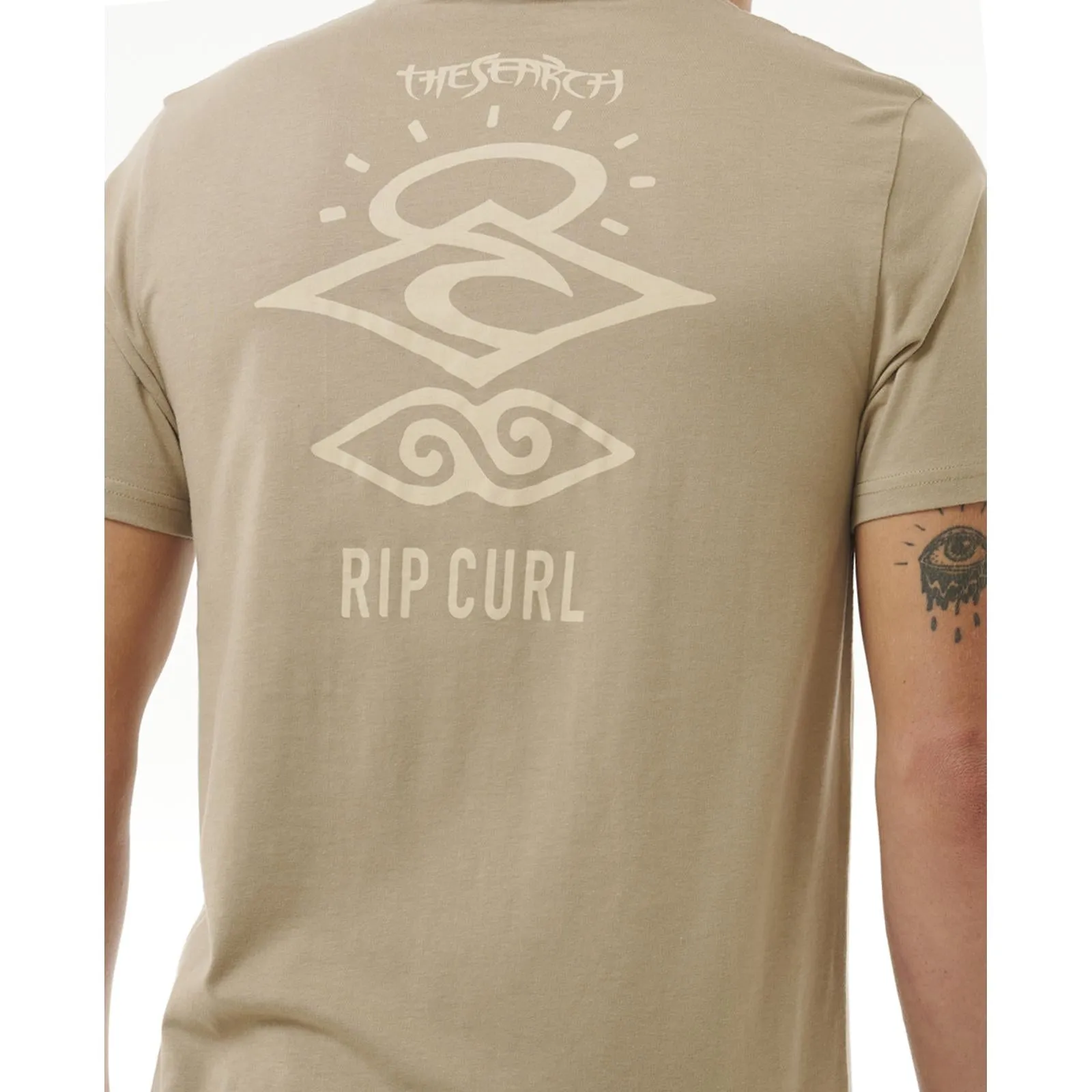 Rip Curl Mens Search Icon Short Sleeve Crew Neck T-Shirt