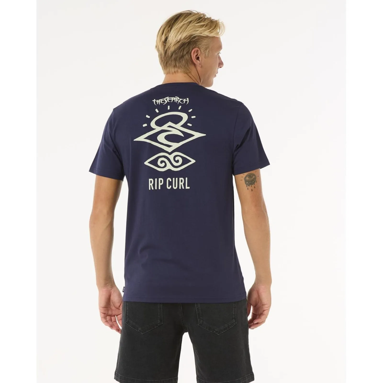 Rip Curl Mens Search Icon Short Sleeve Crew Neck T-Shirt