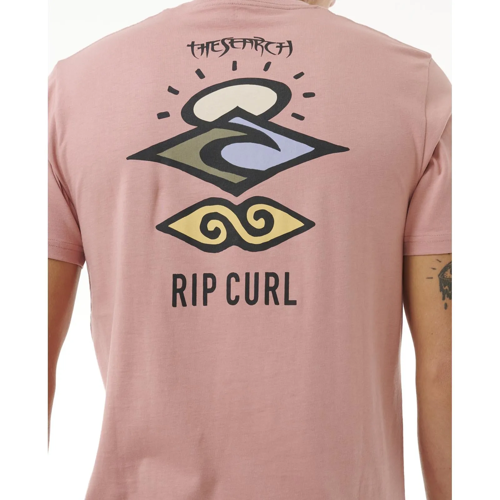 Rip Curl Mens Search Icon Short Sleeve Crew Neck T-Shirt