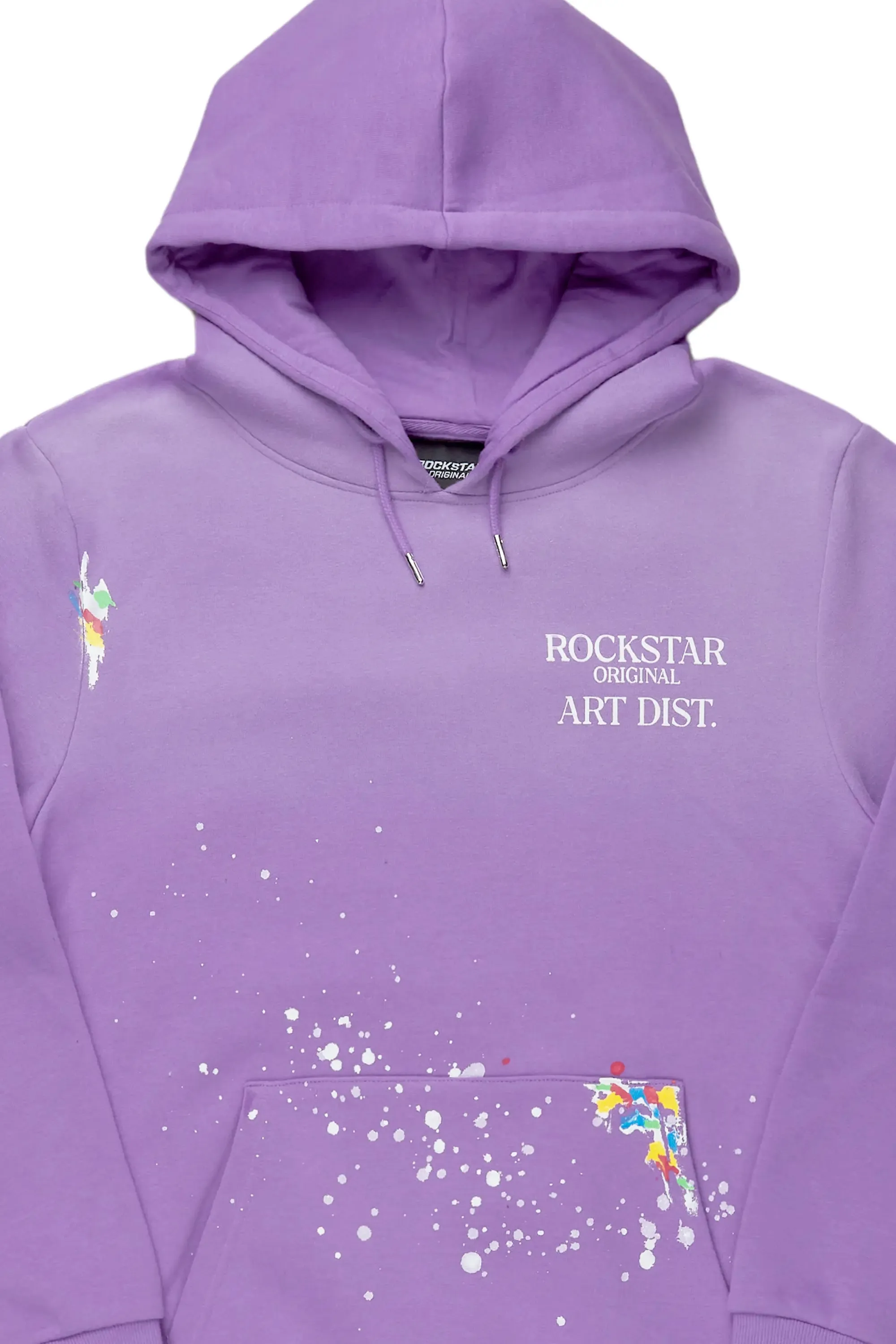 Rockstar Art Dist. Purple Graphic Hoodie