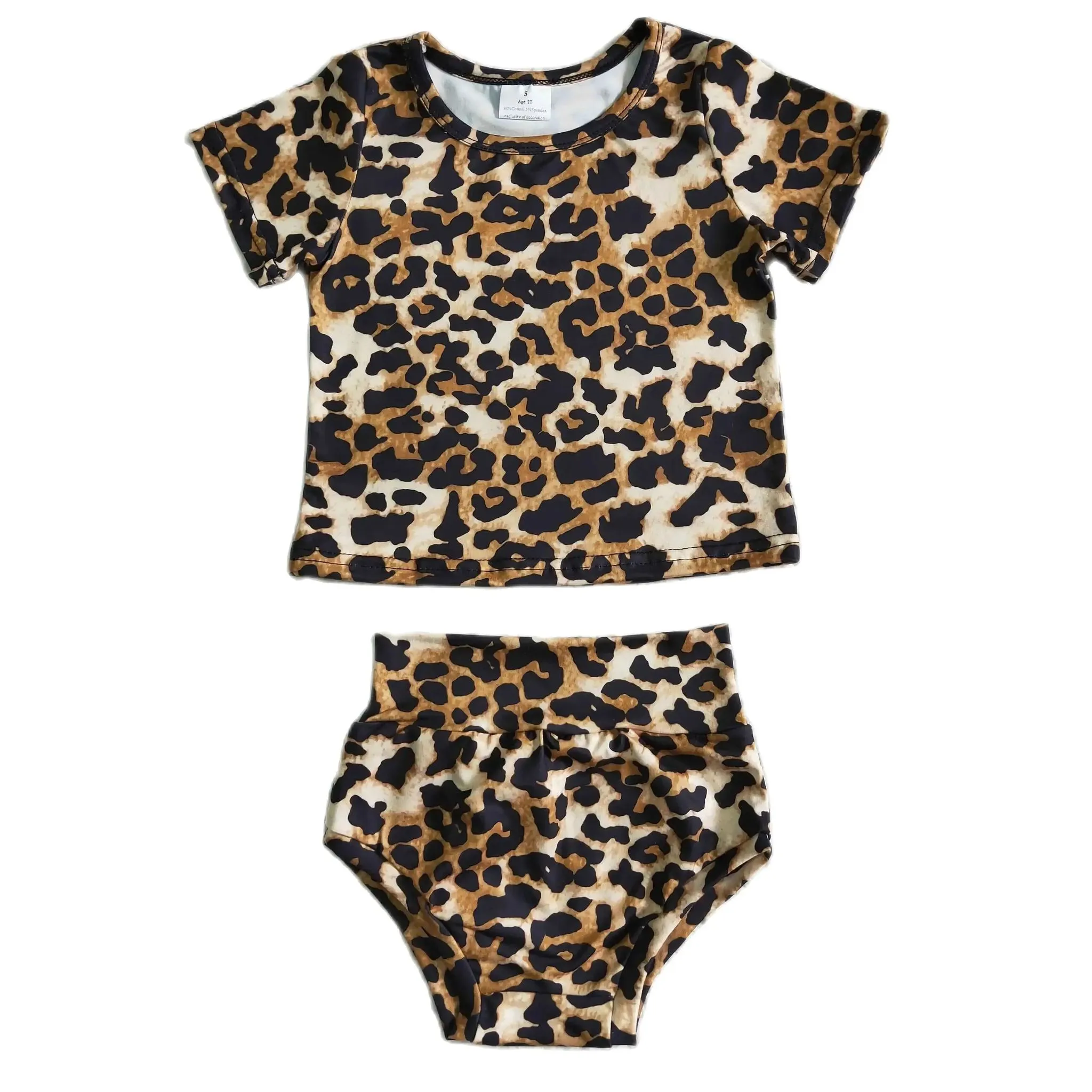 SALE - Leopard Outfit Western Baby Bummies - Kids Clothes
