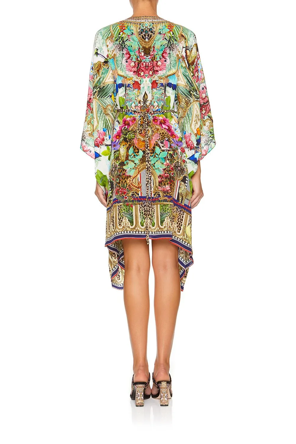 Short Kaftan W/ Hardware- Champagne Coast