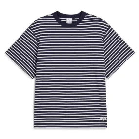Striped Crew Neck Short Sleeve T-Shirt x Nanamica