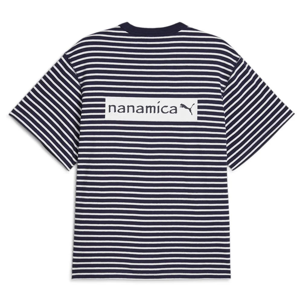 Striped Crew Neck Short Sleeve T-Shirt x Nanamica