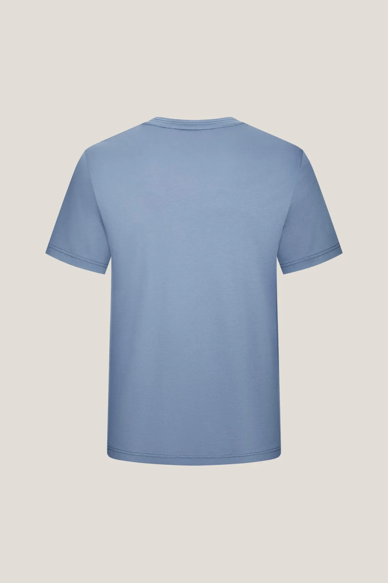 Super Soft Mercerized Pure Cotton Relax Fit Short Sleeve T-Shirt with Logo