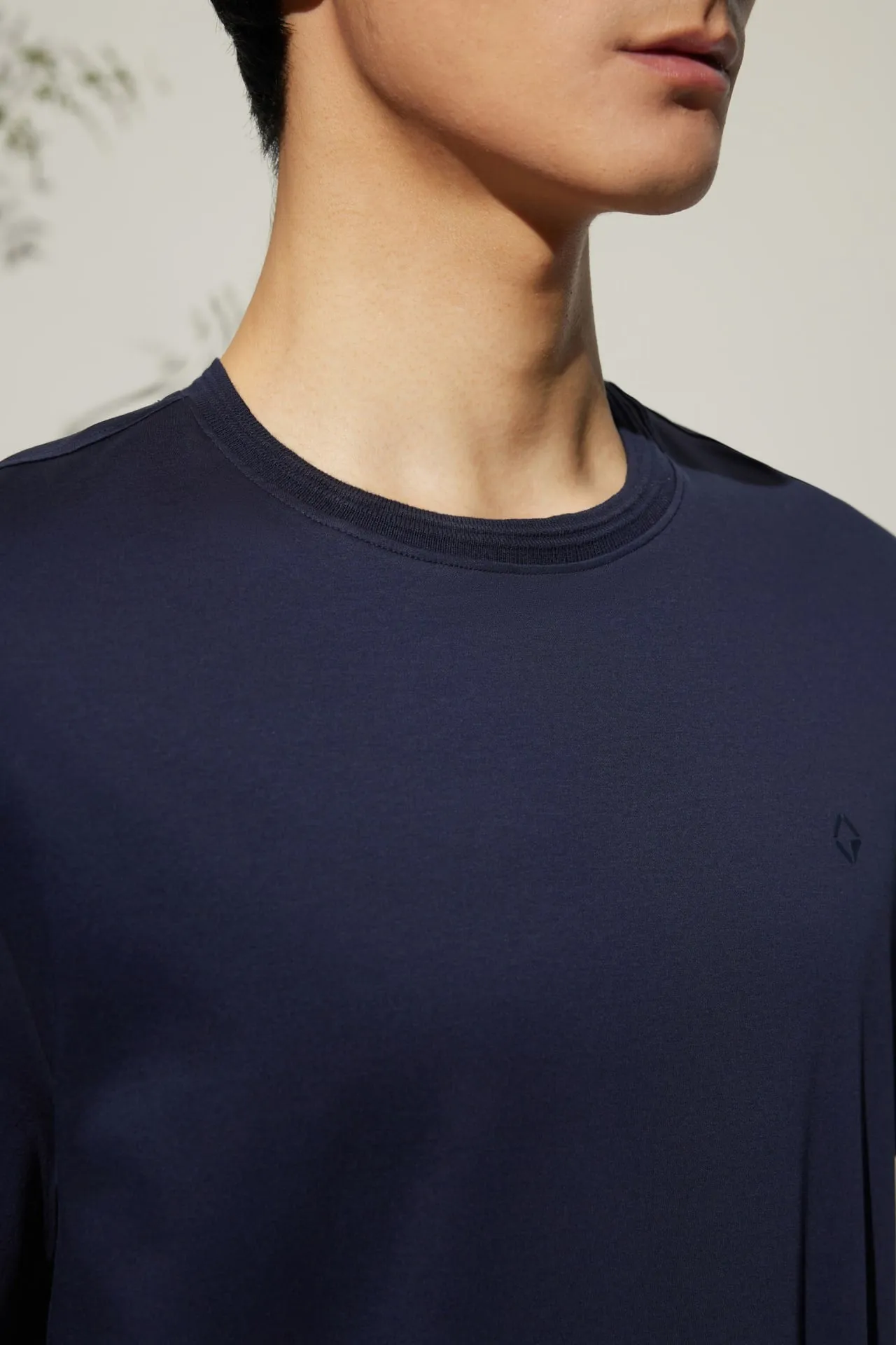 Super Soft Mercerized Pure Cotton Relax Fit Short Sleeve T-Shirt with Logo