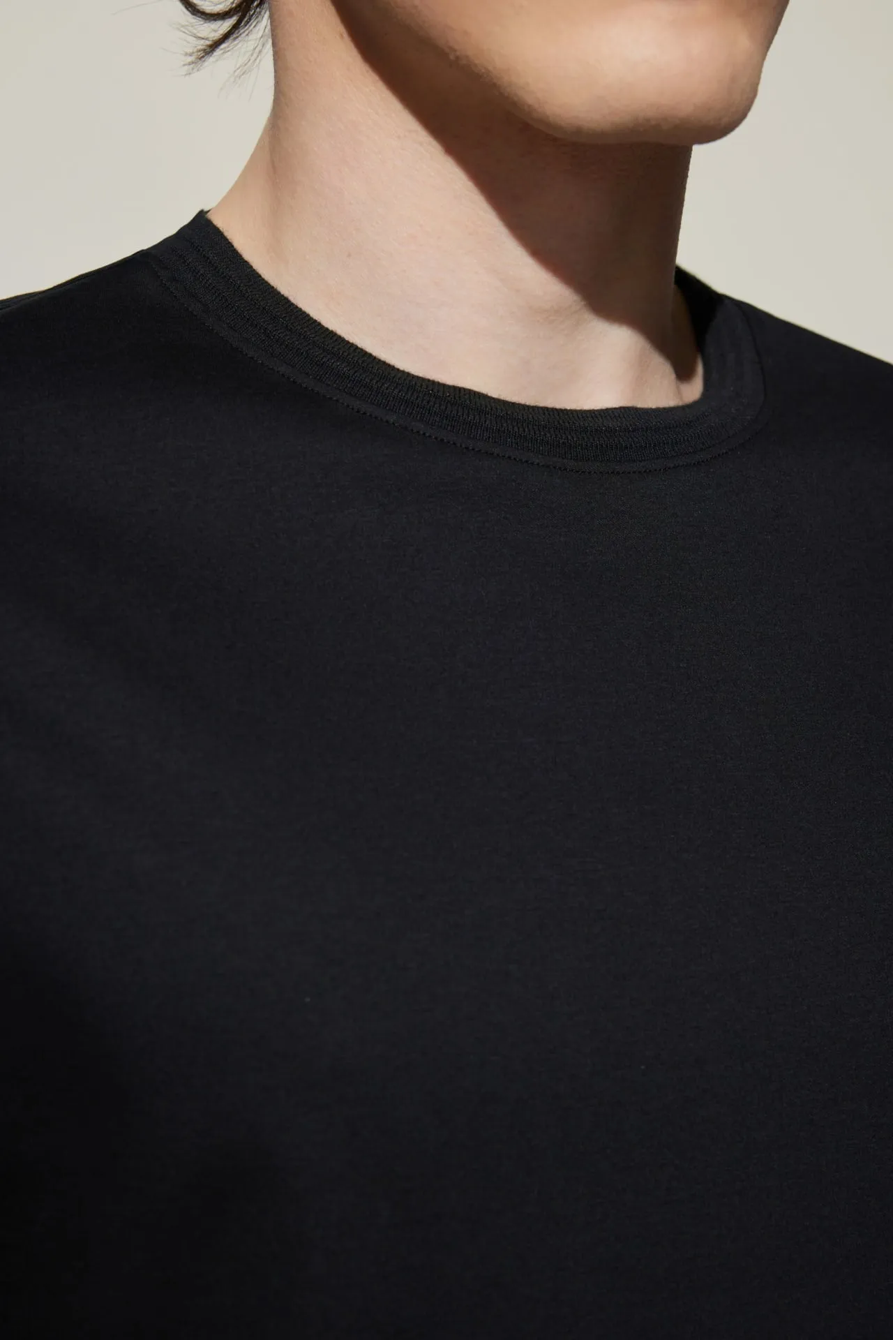 Super Soft Mercerized Pure Cotton Relax Fit Short Sleeve T-Shirt with Logo