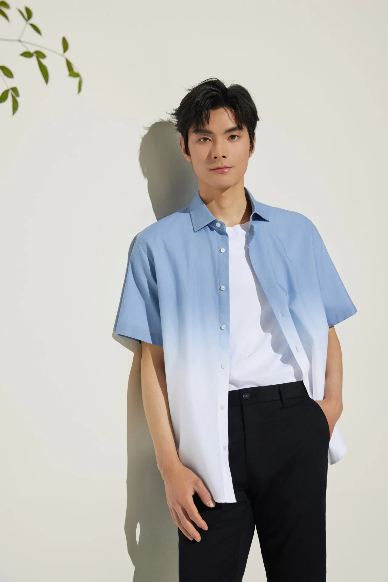 Super Soft Mercerized Pure Cotton Relax Fit Short Sleeve T-Shirt with Logo