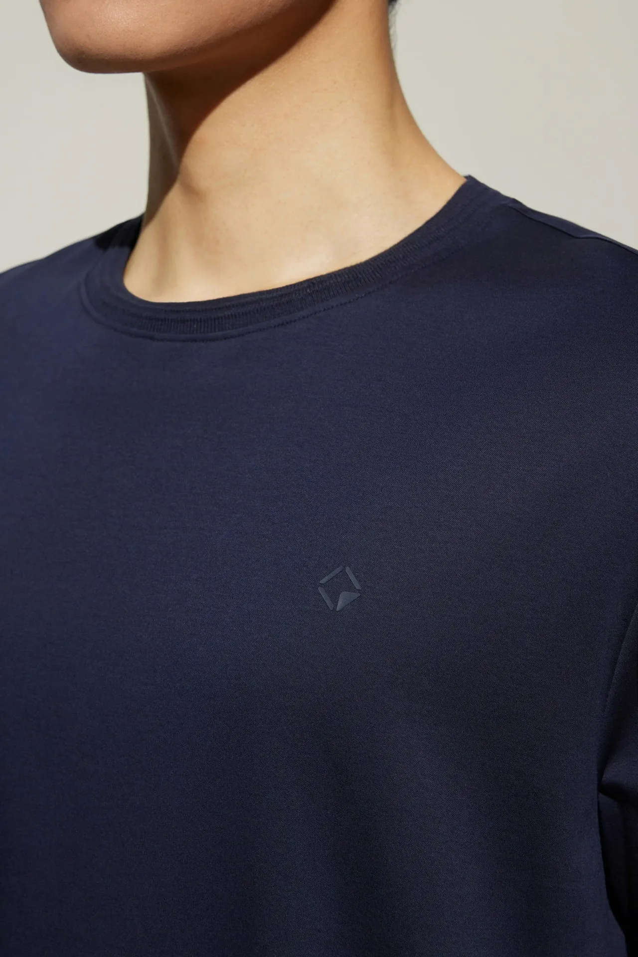 Super Soft Mercerized Pure Cotton Relax Fit Short Sleeve T-Shirt with Logo