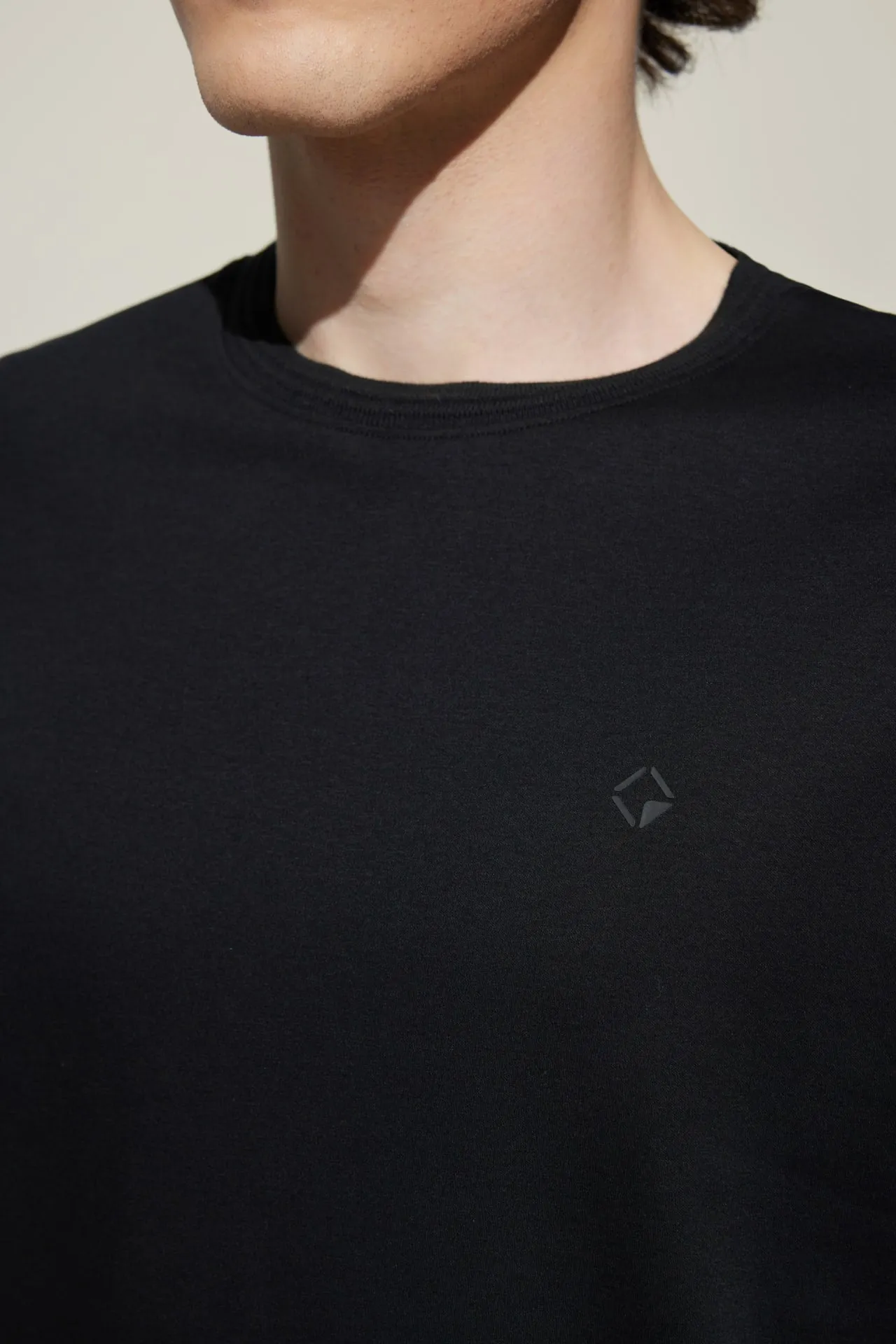Super Soft Mercerized Pure Cotton Relax Fit Short Sleeve T-Shirt with Logo
