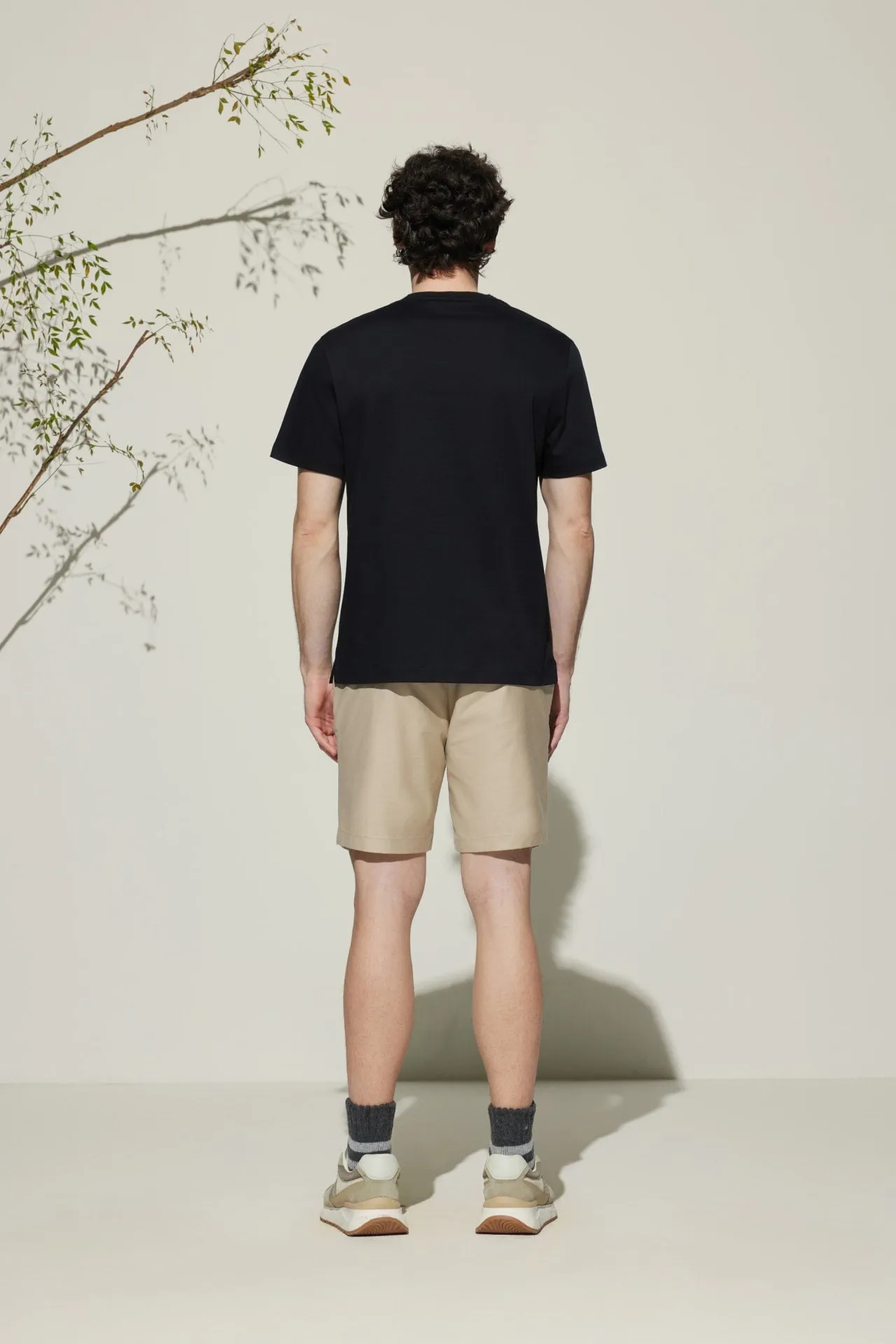 Super Soft Mercerized Pure Cotton Relax Fit Short Sleeve T-Shirt with Logo