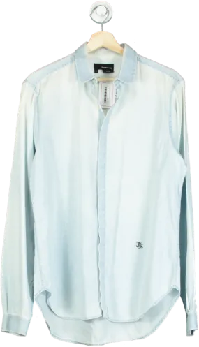 The Kooples Light Blue Denim Shirt UK L