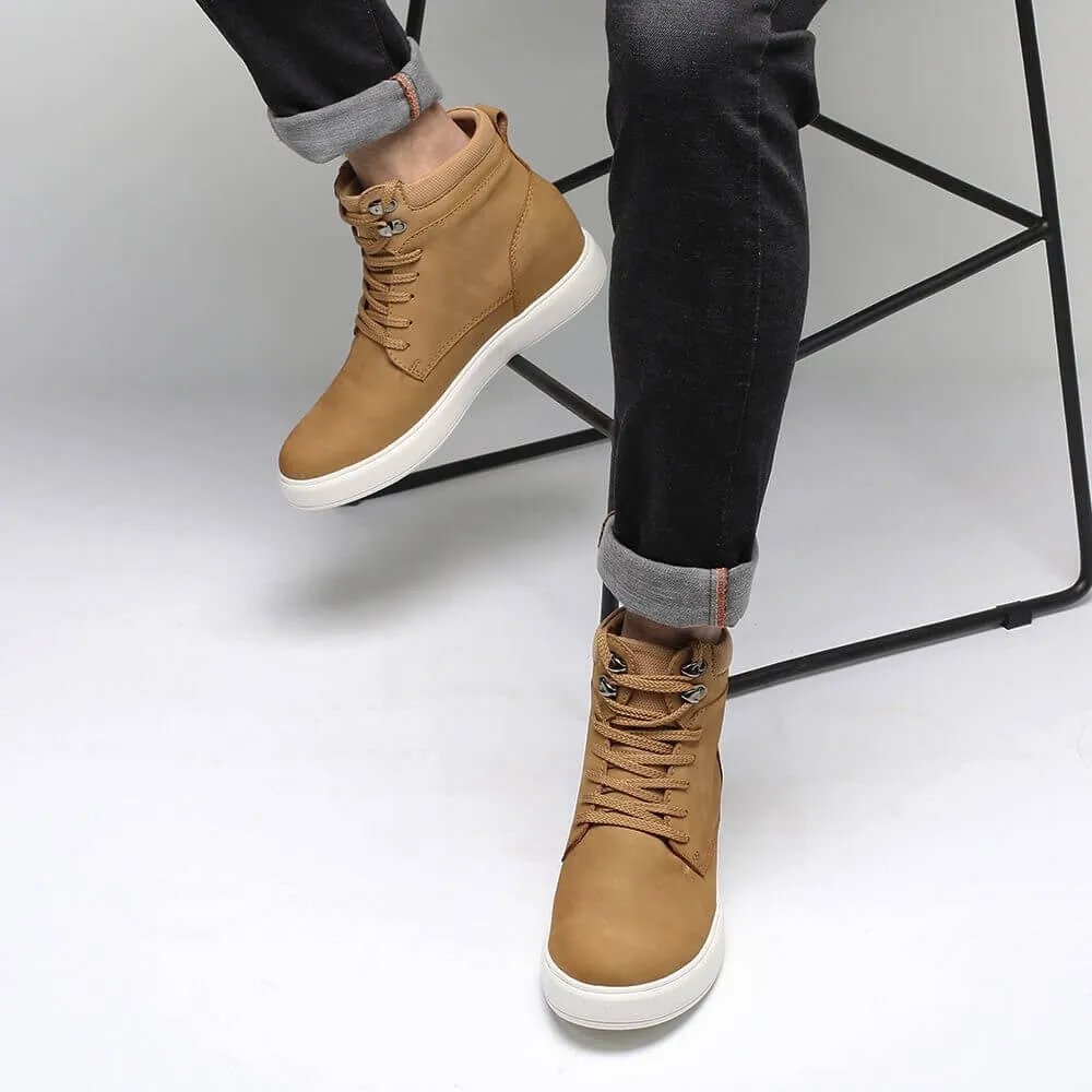 This item only ships to the United States -  7CM / 2.76 Inches CMR CHAMARIPA hidden heel casual shoes