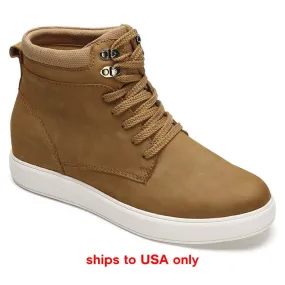 This item only ships to the United States -  7CM / 2.76 Inches CMR CHAMARIPA hidden heel casual shoes