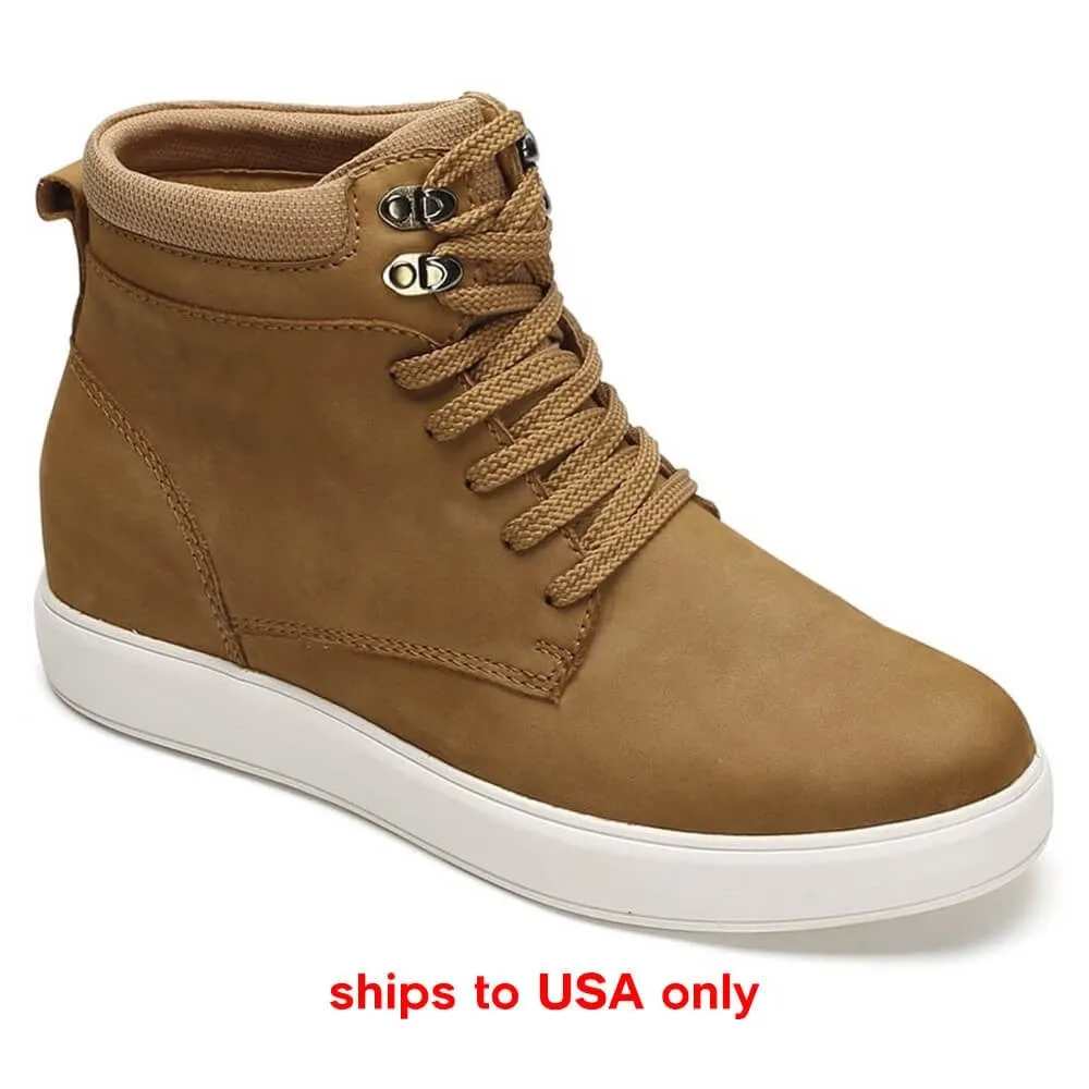 This item only ships to the United States -  7CM / 2.76 Inches CMR CHAMARIPA hidden heel casual shoes
