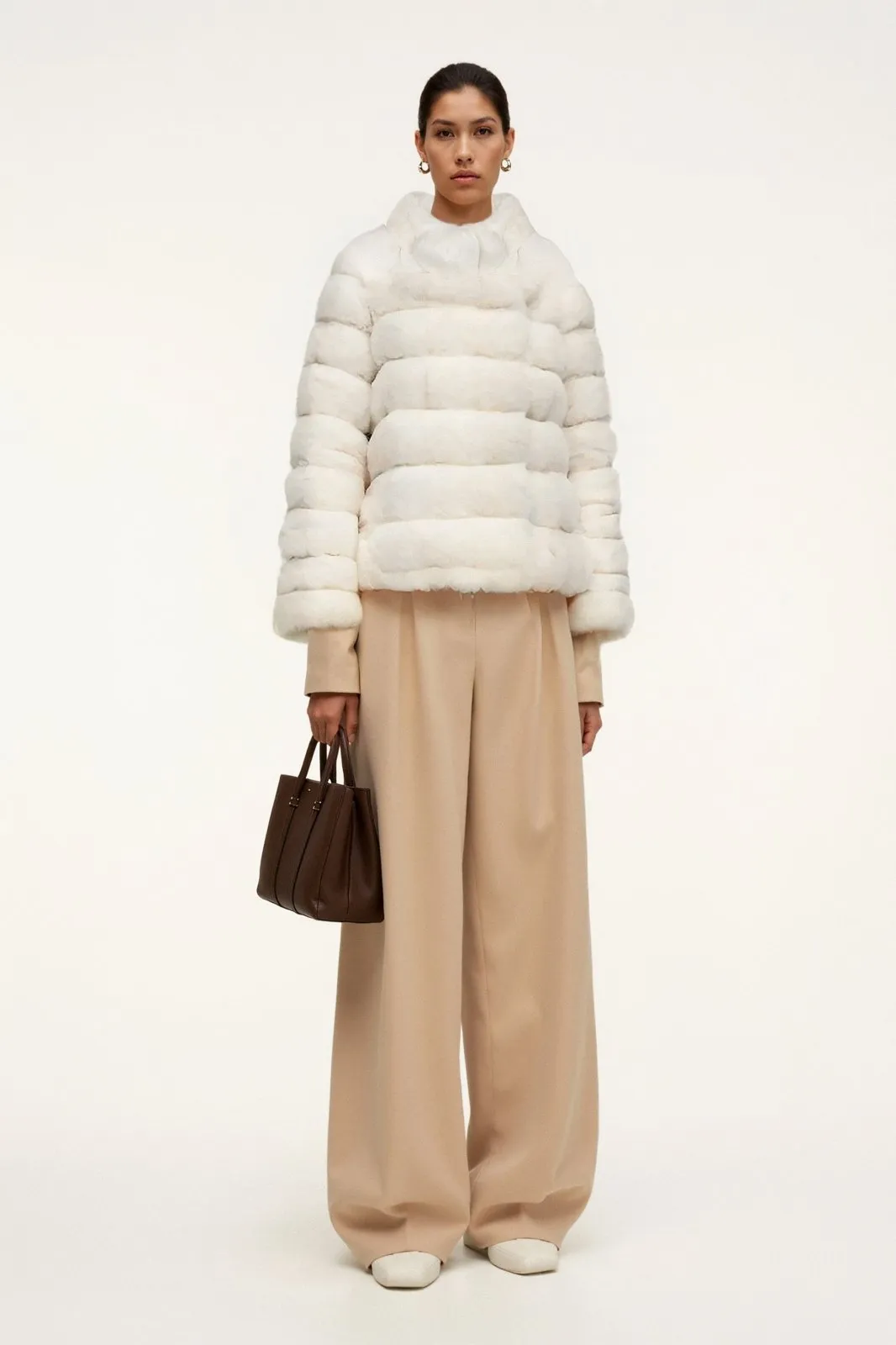White Chinchilla Fur Jacket