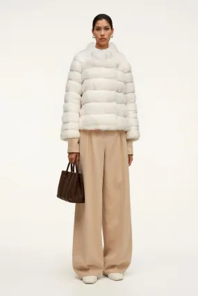 White Chinchilla Fur Jacket