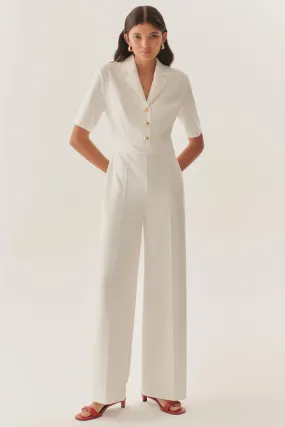 White High-Impact Jumpsuit