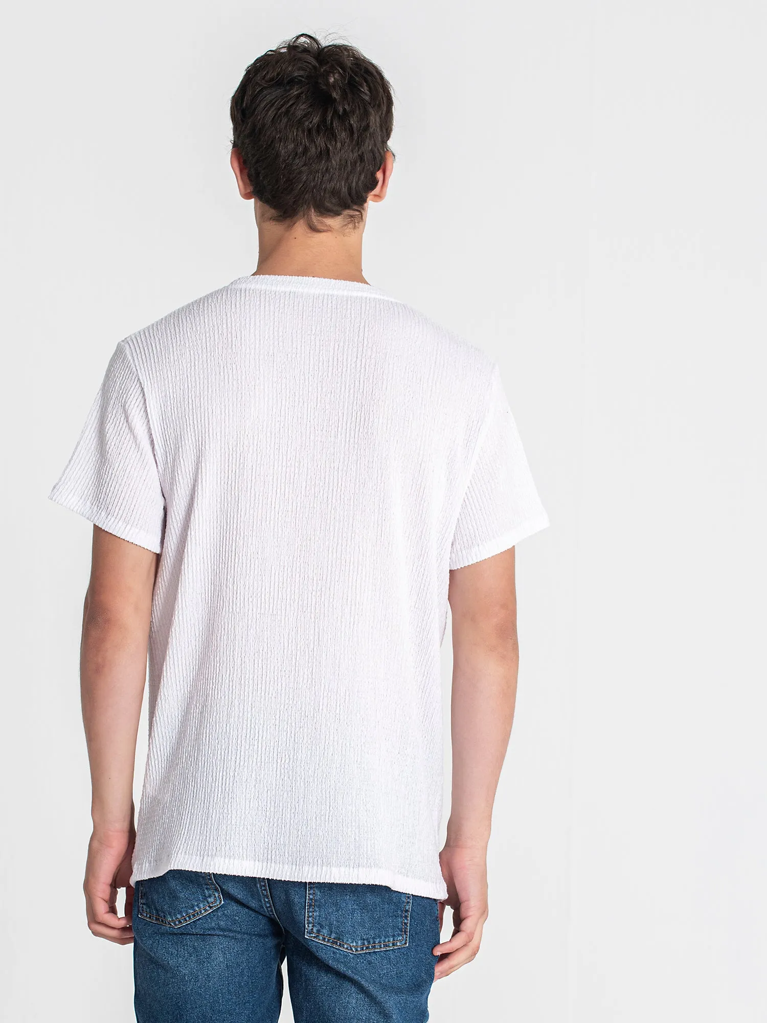 White Texture Tee