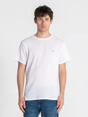 White Texture Tee