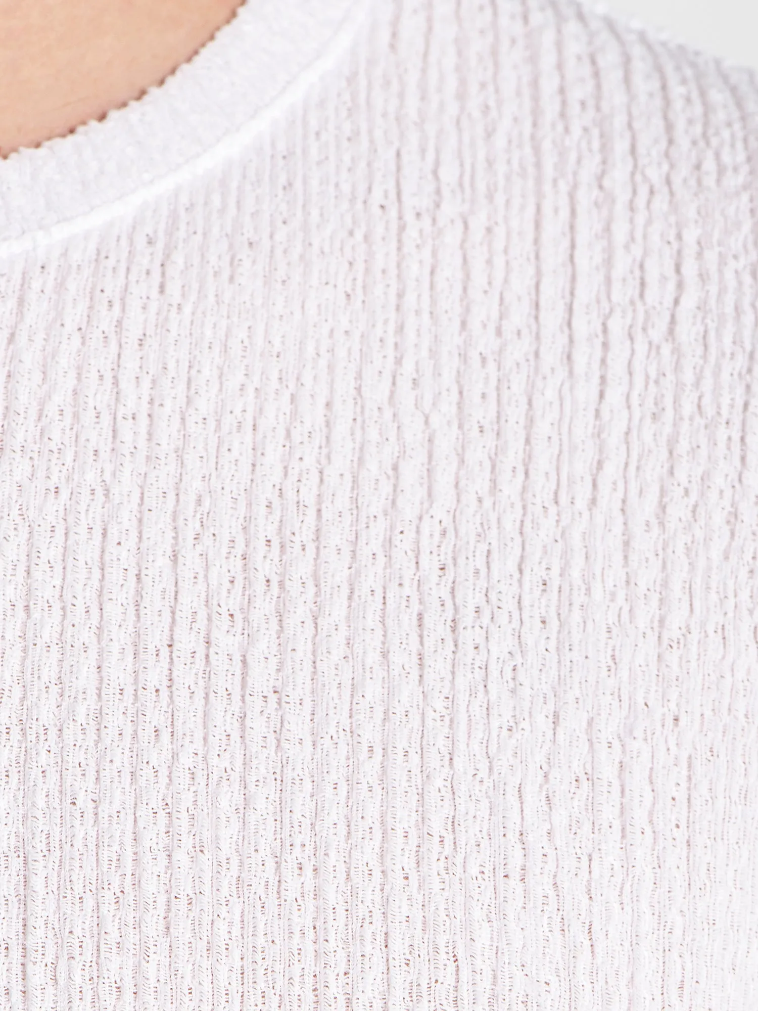 White Texture Tee