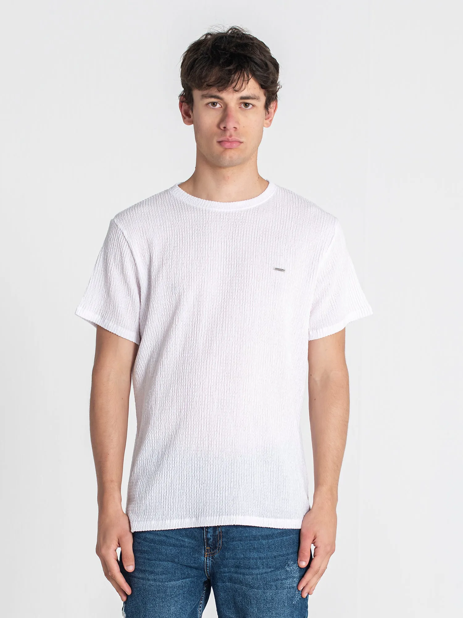 White Texture Tee