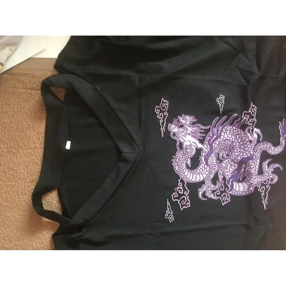White Woman T-shirts Harajuku Dragon Kpop Ropa Y2k Crop Tops Aesthetic Vintage Femme V-neck Tops Korean Punk Streetwear Gothic Tee
