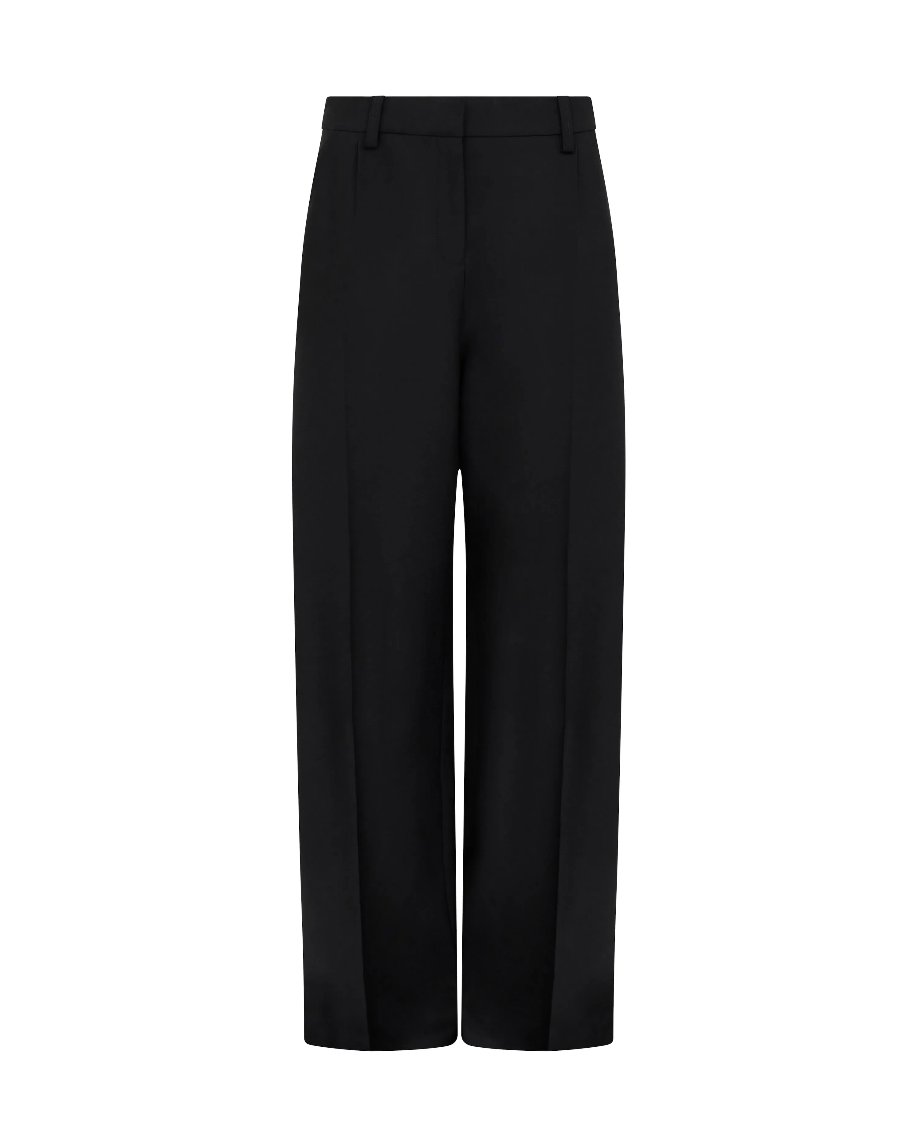WIDE TAILORED TROUSERS IN BLACK