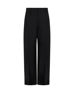 WIDE TAILORED TROUSERS IN BLACK