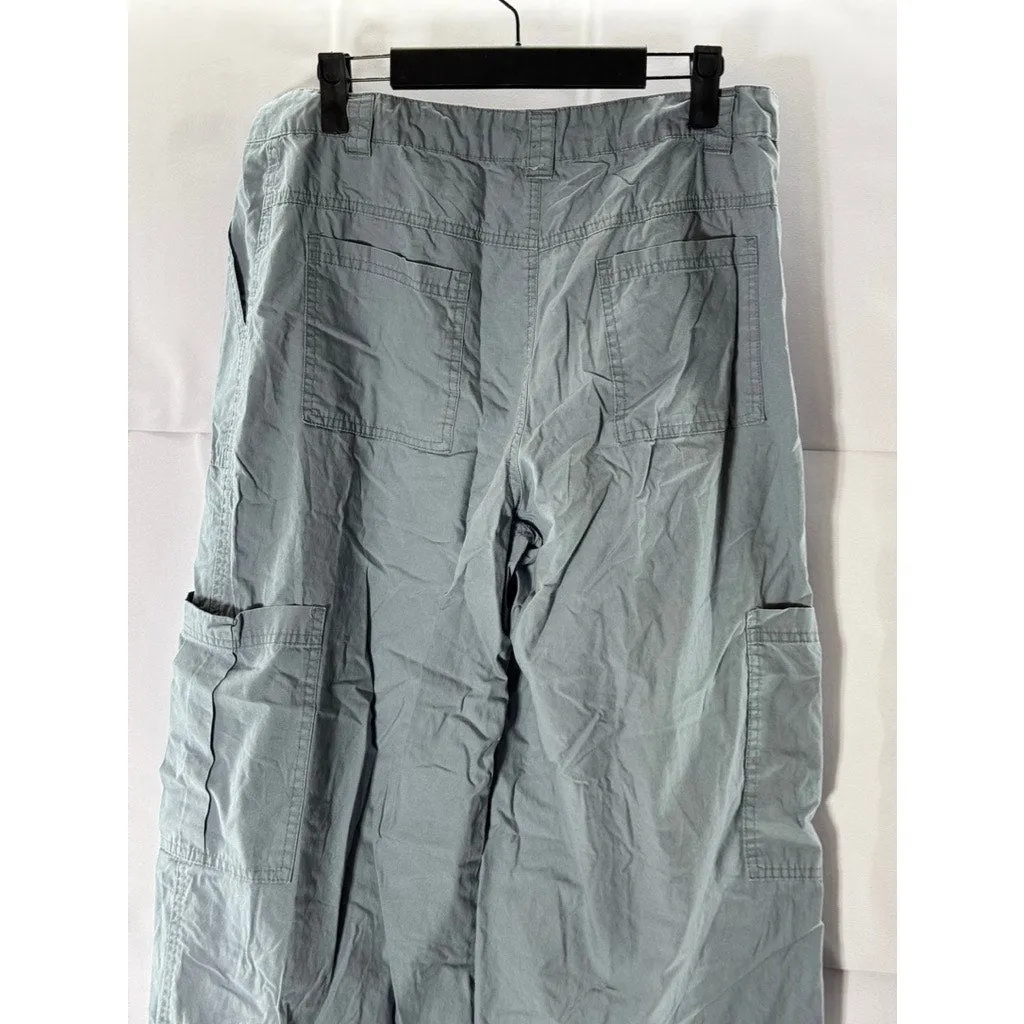 WILD FABLE Women's Gray Relaxed-Fit Drawstring-Hem Cargo pants SZ M