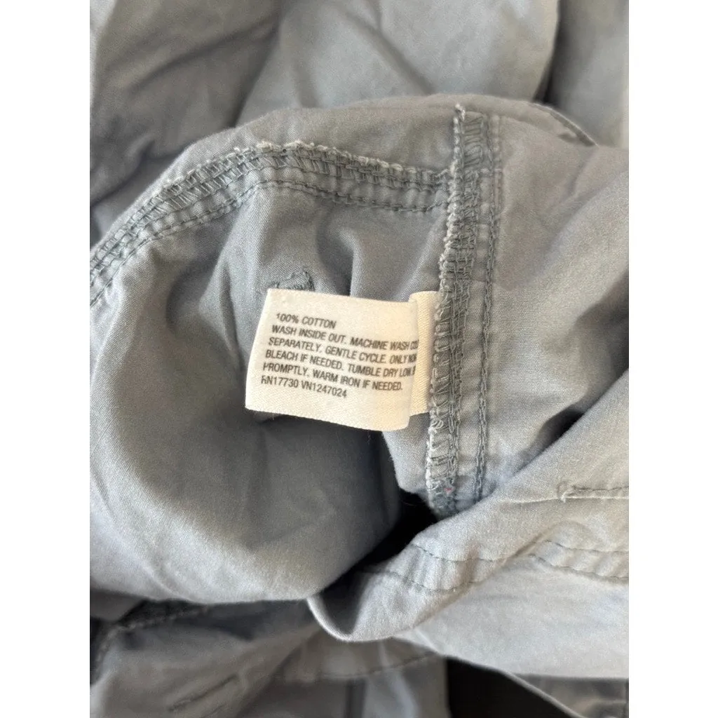 WILD FABLE Women's Gray Relaxed-Fit Drawstring-Hem Cargo pants SZ M