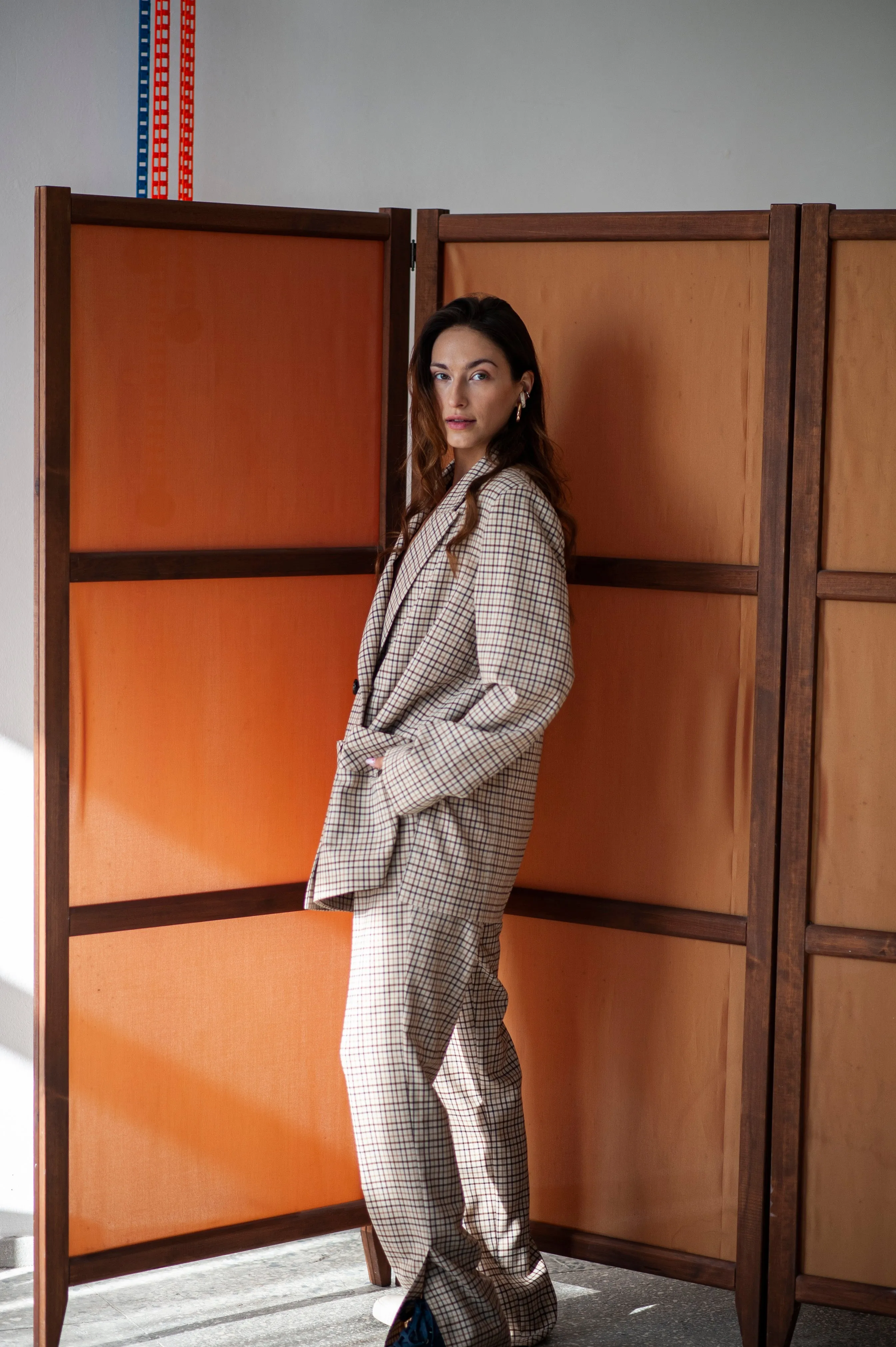 Women's relaxed fit double-breasted blazer