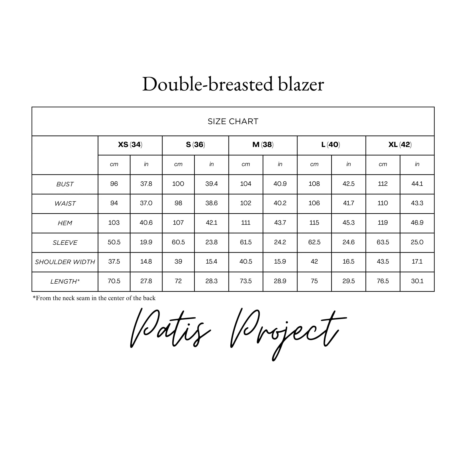 Women's relaxed fit double-breasted blazer