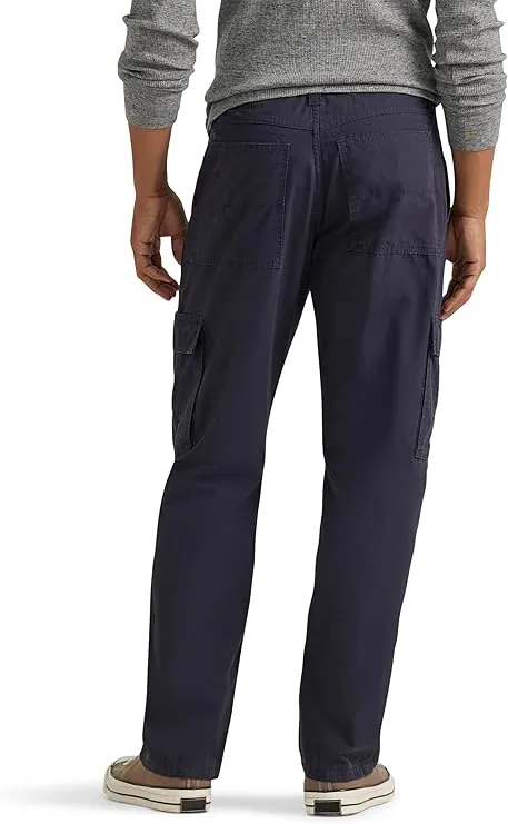 Wrangler Authentics Men’s Twill Relaxed Fit Classic Cargo Pant Navy 34x30